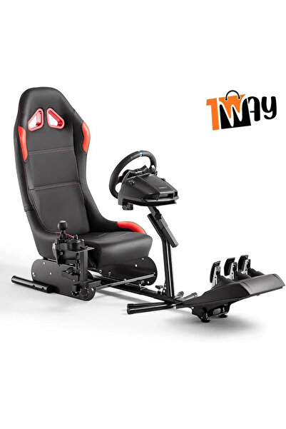 1way كرسي وحامل عجلة القيادة للالعاب