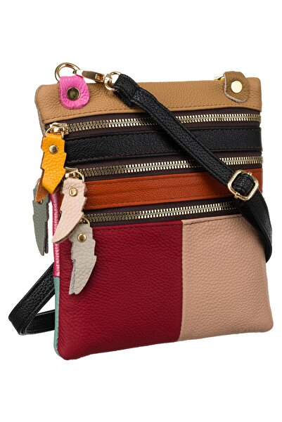 Other Geantă de mână din piele 1718-SKL-6922 Multicoloră