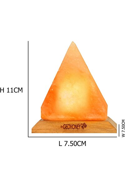 Geohoney Himalayan Salt Lamp with USB Mini - Mini Pyramid