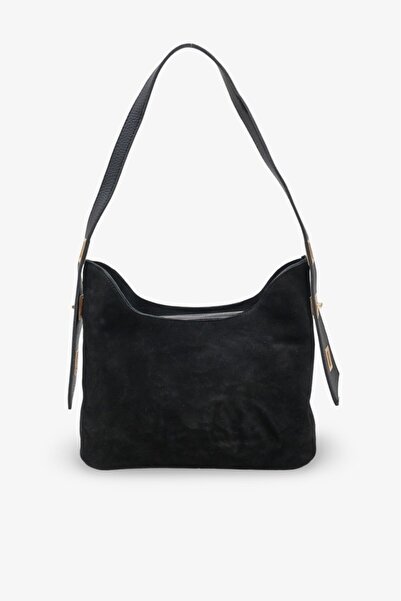 İNNABUTİKK حقيبة ناشيرا اليومية النسائية من الجلد الطبيعي باللون الأسود من جل...