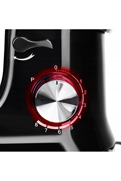 zola 4.5 l stainless steel bowl mixer, 1700 W, 3 attachments, bowl protection, black