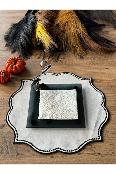 Meri Ev Gereçleri Black Silver Glass Napkin Holder