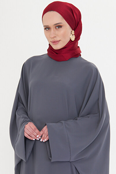 HÜRREM BONE Burgundy Plain Classic Shawl Turlu Polyester Luxury Janjan 202126_16