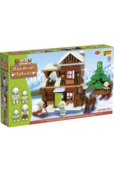 Unico Plus construction set - Maximilian, Mountain Shelter, 203 pieces