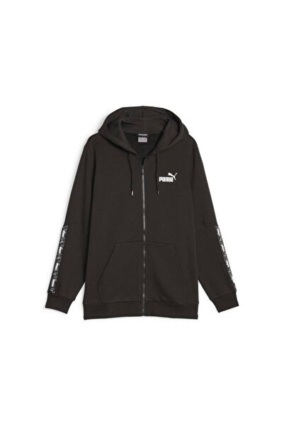 Puma Bluza cu Fermoar ESS TAPE CAMO FZ Hoodie Barbati