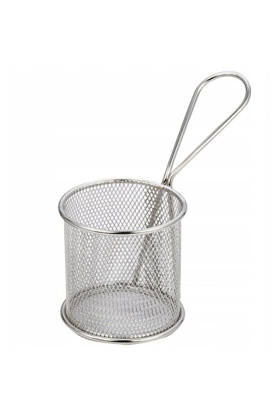 Kinghoff French fries serving basket, Stainless steel 7.5x7.5cm