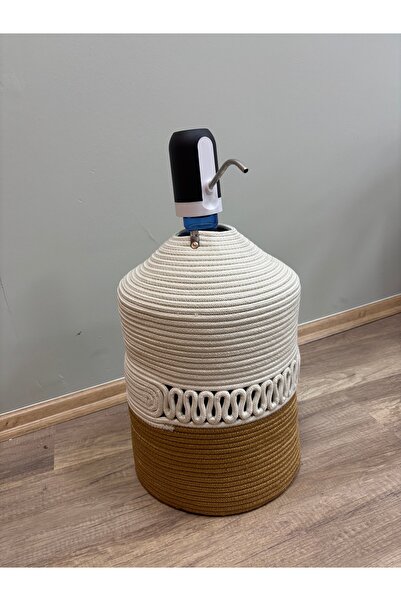 MaVaux Hydra Bottle Cover Jute Straw Look, Half Patterned Special Design Bottle Cover