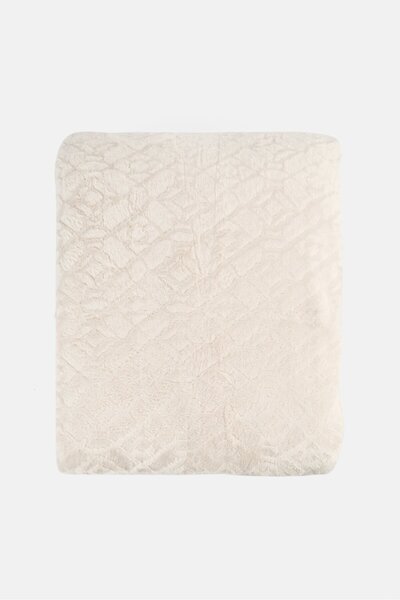 Bebe Premium Quality Jacquard Blanket 200 x 220 cm, Light Grey
