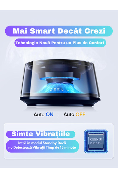 Gadgetry Odorizant Auto Parfumant, Tip Vulcan, Acumulator 800mAh, Plus Rezerva 1000 Pufuri Inclusa