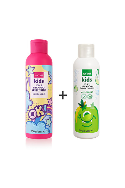 AVON Kiddie Pack-KIDS FRUITY SCENT2IN1SHAMPOO&CONDITIONER+KIDS LITTLEMONSTER APPLE2IN1SHAMPOO&CONDITIONER