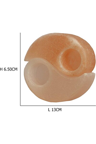 Geohoney Himalayan Salt Candle Holder - Ying Yang