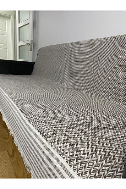 Cottonest Покривало за диван с ресни 170 x 210 cm