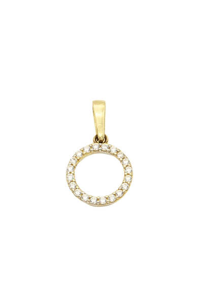 Bijuteria SORELLY Pandantiv cerc din aur de 9k cu pietre de zirconiu