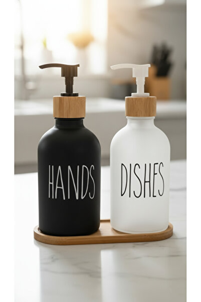 Kapris Dmr-8892 2Li Bambu Tabaklı Sıvı Cam Sabunluk