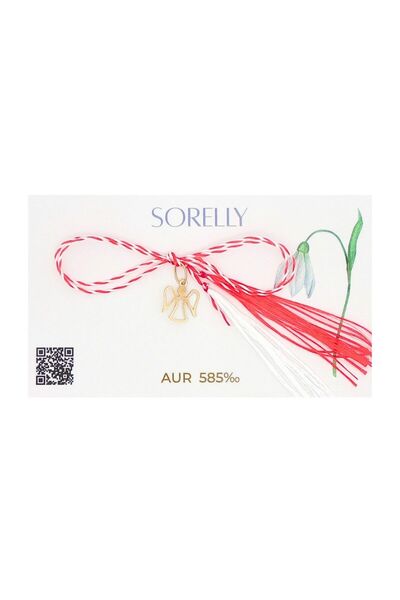 Bijuteria SORELLY Pandantiv Ingeras din aur martisor de 14k