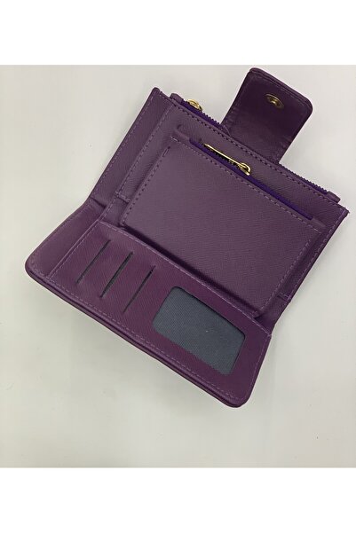 PurpleART Women's Large Horizontal Wallet with Magnet Closure 10X17Cm