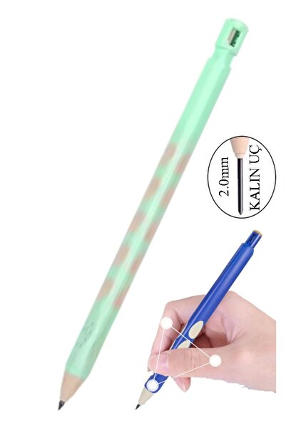 Mikro Kalın Uçlu Versatil Kalem 2.0 mm 1 Adet Kalın Uçlu Başlangıç Kalem 2,0mm Sınav Kalemi 2.0 Mekanik Uç