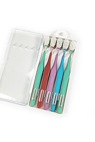 OEM Set of 5 Ultra Soft Toothbrushes, extra-fine bristles, protection for sensitive gums, hygienic packa