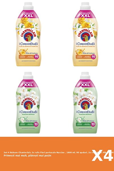 Chanteclair Set of 8 Chanteclair Conditioner, 2x loads Orange Flowers Narciss...