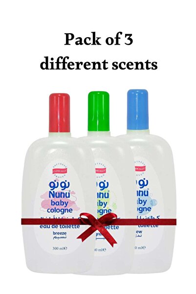 NUNU كولونيا للأطفال 300 مل - مجموعة من 3