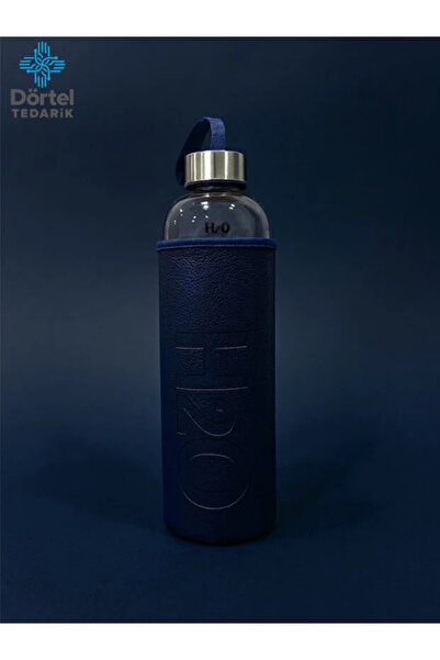 Tohana H2O Leather Covered Glass Flask 1000 ml