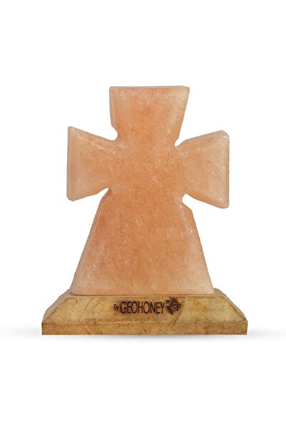 Geohoney Himalayan Salt Lamp with USB Mini - Cross