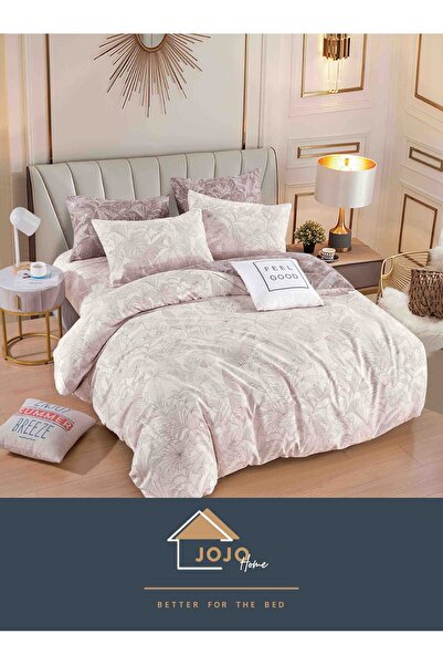 JOJO HOME Bedding set, fine cotton, 6 pieces, 230x240cm, Tropical print