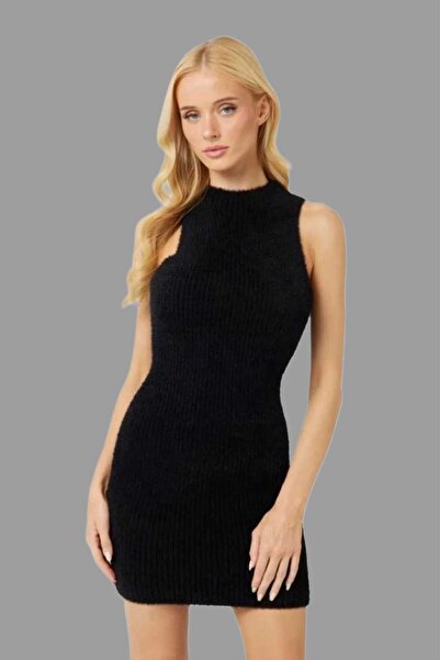 Guess Rib örgü triko mini elbise W4BK72Z3BJ0-26k