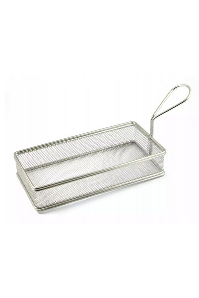 Kinghoff French fries serving basket, Stainless steel 21.5x10.5x4.5 cm