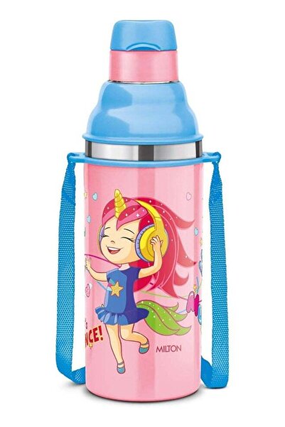 Milton Kids Insulated Stainless Steel Water Bottle - 500ml (Unicorn Design), Pink