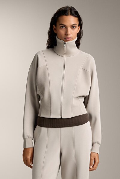 Oysho Modal detaylı fitilli dik yaka ceket