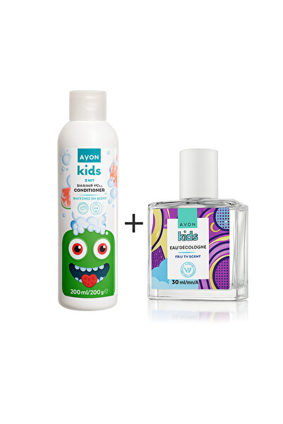 AVON Kiddie Pack-KIDS FRUITY SCENT EAU DE COLOGNE+KIDS LITTLE MONSTER WATERMELON 2IN1 SHAMPOO&CONDITIONER