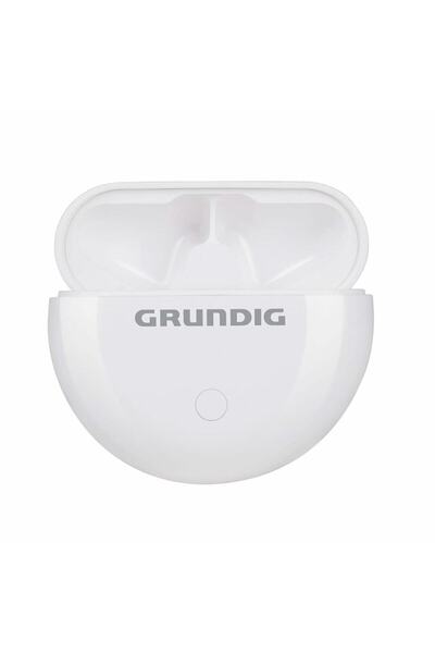 Grundig Căști stereo True Wireless, Bluetooth, control tactil, USB-C, albe
