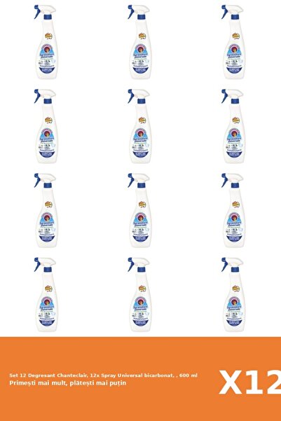 Chanteclair Set 12 Degresant Chanteclair, 12x Spray Universal bicarbonat, , 6...