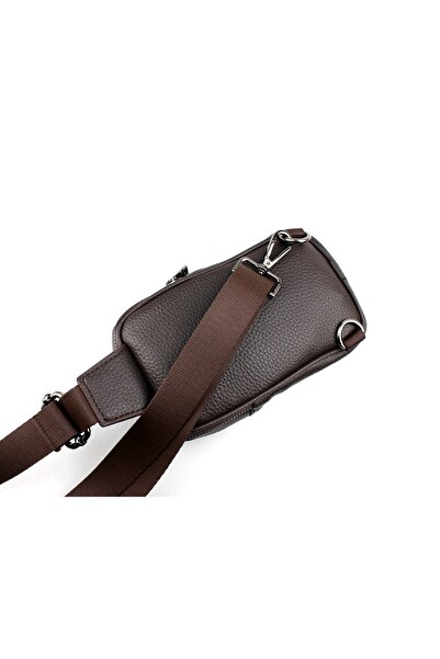 deri,se club Men's Brown Shoulder Bag Chest Bag Body Bag Purse