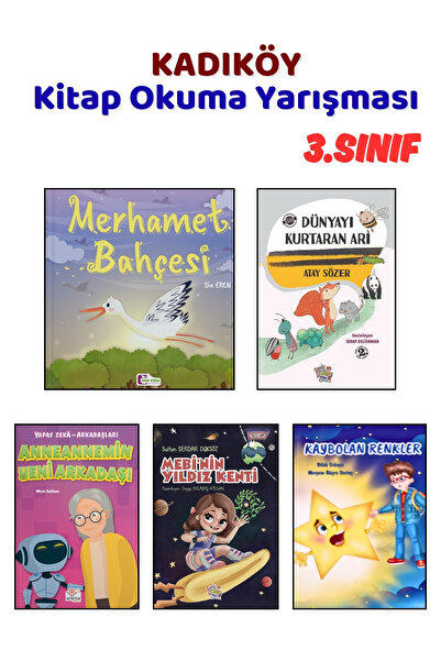 Yağmur Çocuk KADIKÖY Kitap Okuma Yarışması 3.Sınıf Kitapları, 5 Kitap Set, 3....