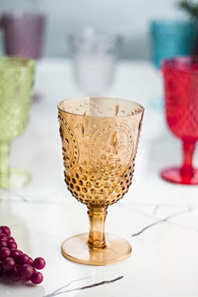 Mustran Acrylic Colored 6-Piece Glass & Water Soft Drink Coffee Side Cup 450 ml (Not Glass)