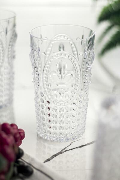 Mustran Acrylic Transparent Single Tall Cup & Water Soft Drink Cup 750 ml (Not Large Size & Glass)