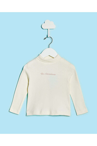 REDTAG Infant Boys Beige High Neck T-Shirt