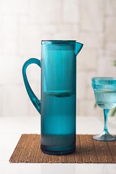 Mustran Arkilik Baroque 1.5 Lt Aquamarine Jug (Fits Refrigerator Door Shelf)