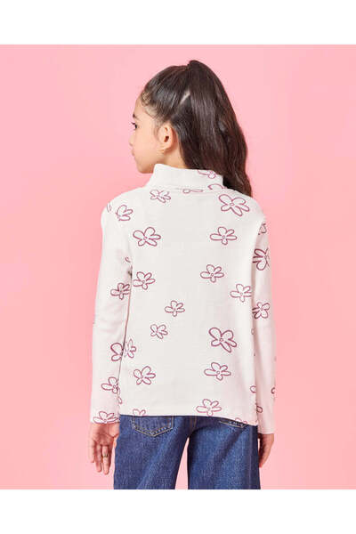 REDTAG Girls White And Pink High Neck T-Shirt Set (Pack of 2)