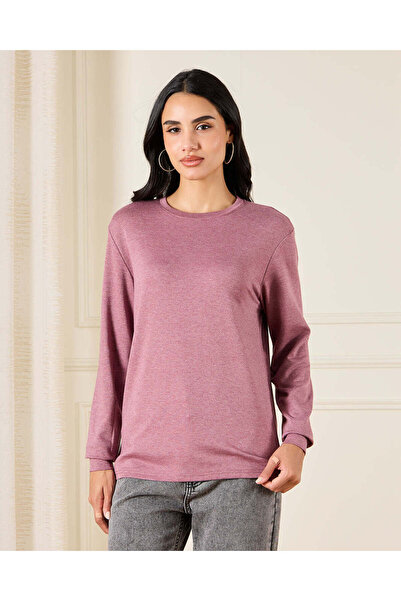 REDTAG Women Burgundy Basic T-Shirt