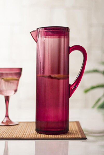 Mustran Arkilik Baroque 1.5 L Plum Pitcher (Fits Refrigerator Door Shelf)