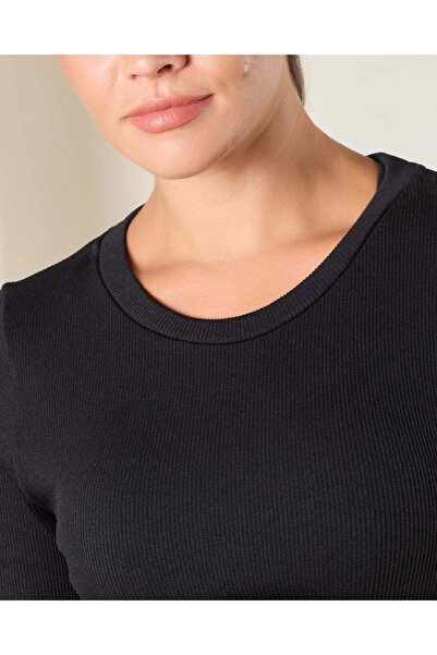 REDTAG Woman Black Active T-shirt