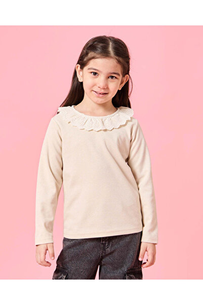 REDTAG Girls Yellow Long Sleeves T-Shirt