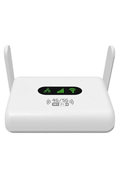 SYXUMLKLS 4G Portable WiFi 6 Router with SIM Card Slot, RJ45 Port, and Foldable Antenna