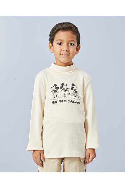 REDTAG Boys White Printed High Neck T-Shirt Set (Pack Of 2)