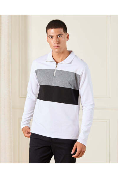 REDTAG Men Assorted Plain Long Sleeves T-Shirt