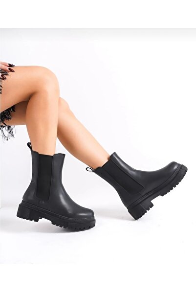 Ozzo Woman Kadın çift tarafı lastikli su geçirmez chelsea bot
