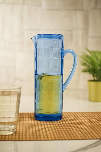 Mustran Acrylic Allegra 1.5 Lt Dark Blue Jug (Fits on the Refrigerator Door Shelf)
